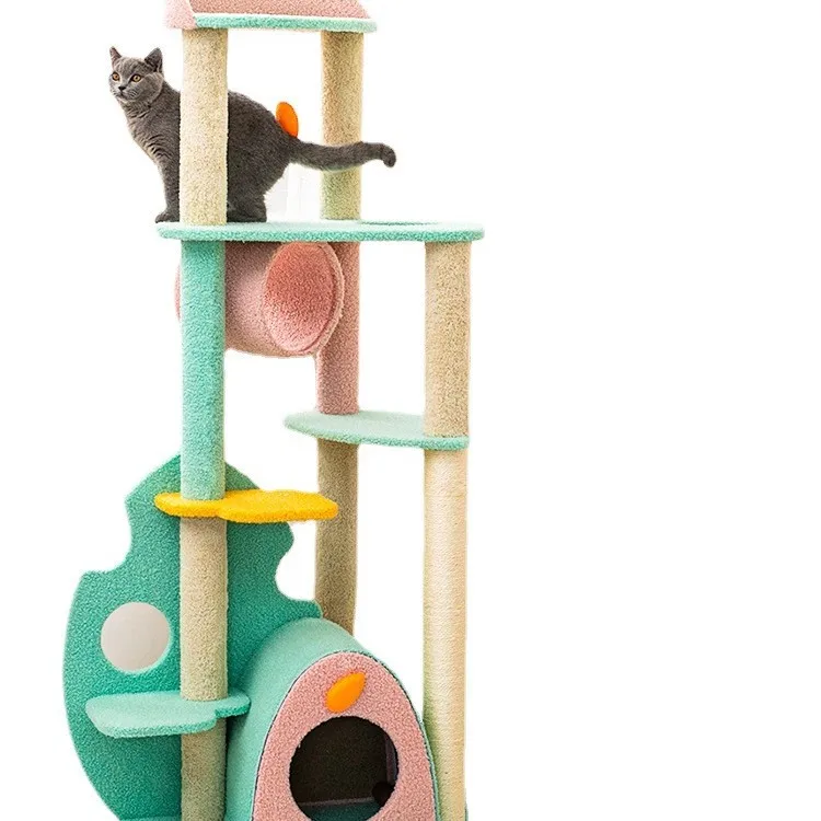 منتج جديد إطار تسلق القطط، إطار فضلات السيزال، مخلب كبير، عمود خدش القطط يوميًا