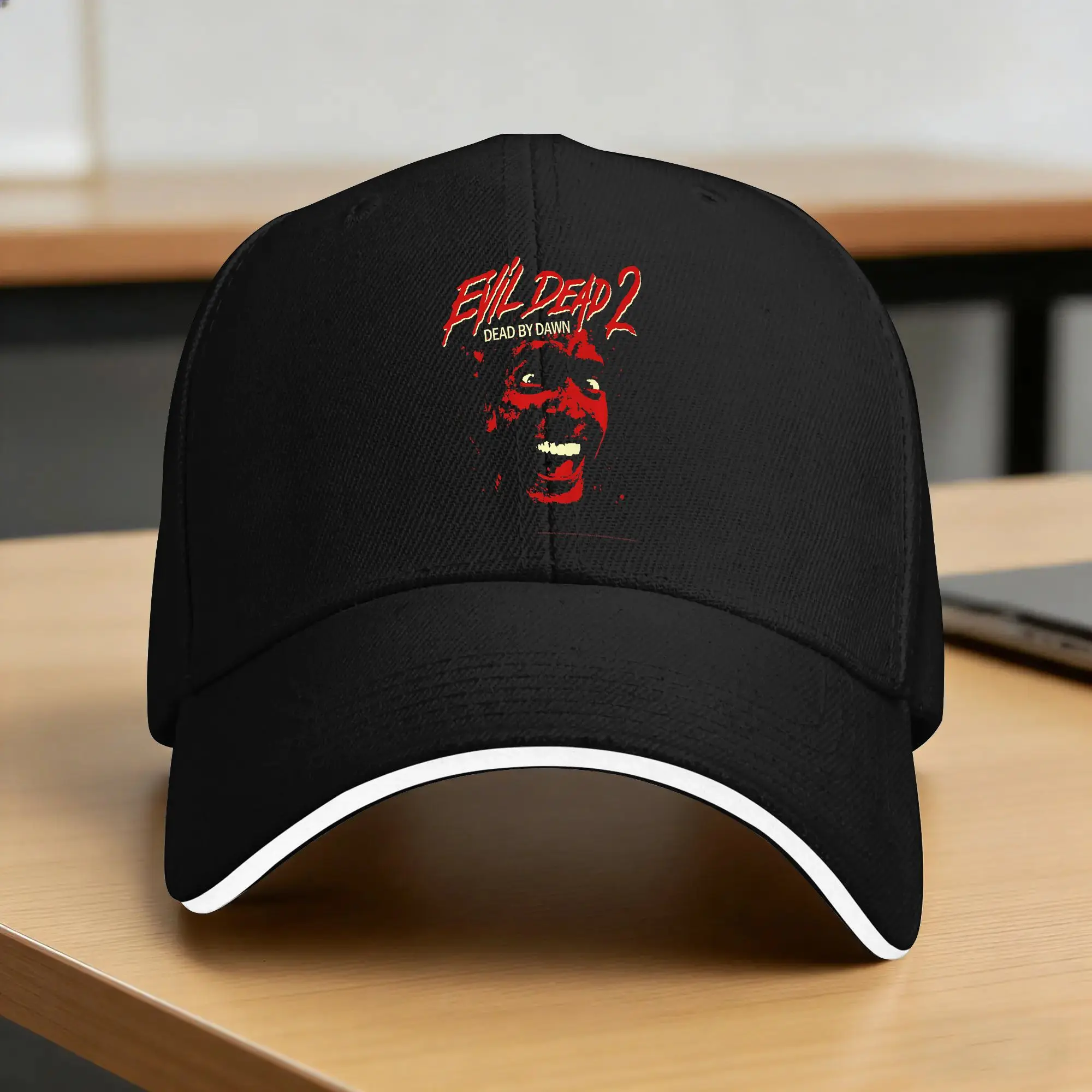 Evil Dead 2 Dead By Dawn Ash Bloody Face Horror Comedy Casual Baseball Cap  Running Hippie Hip Hop Hats Summer Sun Snapback Cap