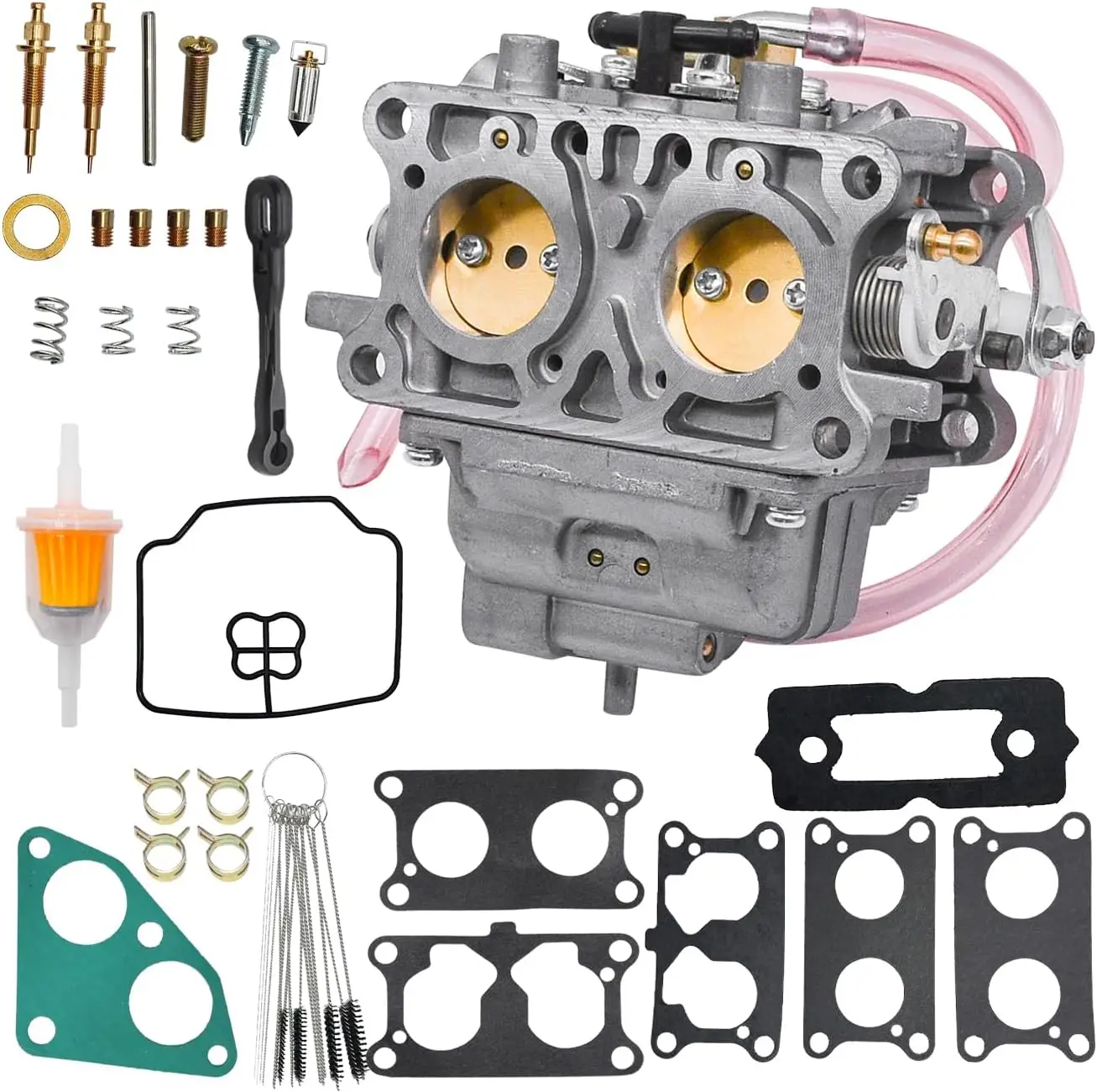 Carburador 3010 Mule para Kawasaki Mule 3010 2001-2008 Reemplazar 15003-2766 11060-2087 11060-2088 11061-2091 Carb con kit de reparación