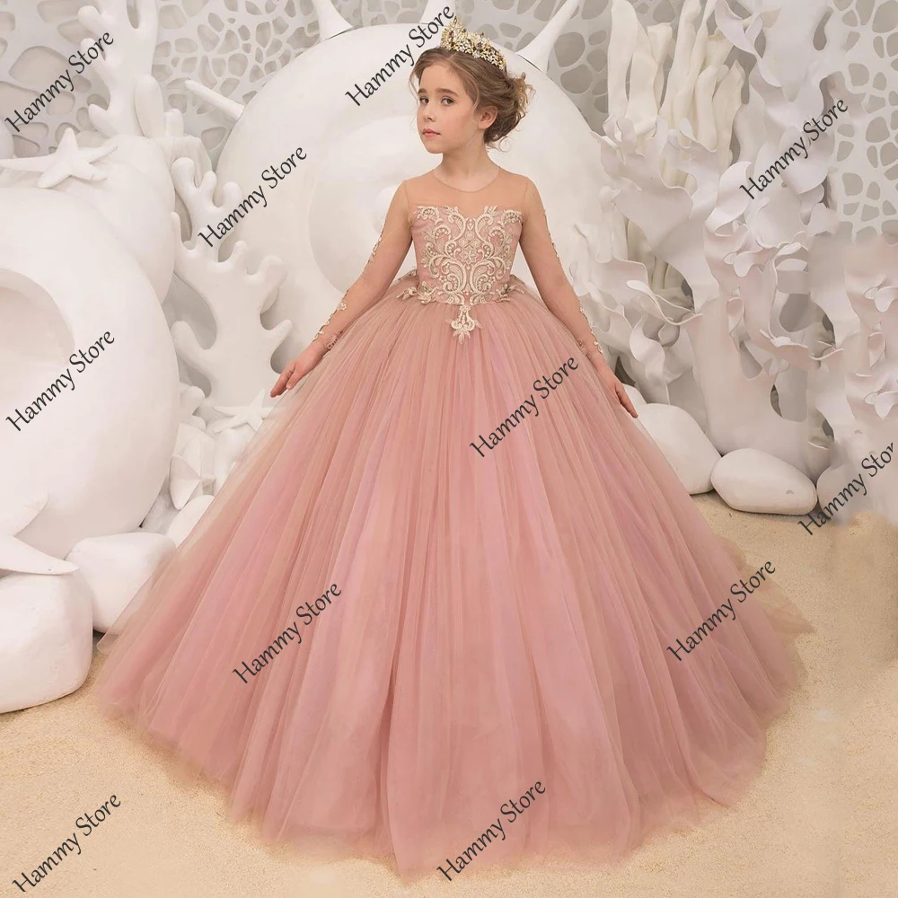 Yipeisha Flower Girl abiti per matrimonio bambini prima comunione abiti Ball Girls Pageant Gown for Birthday Christmas Party