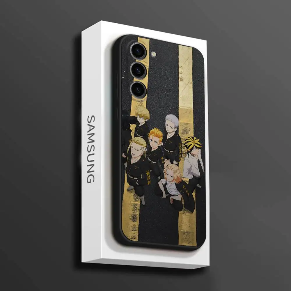 Anime T-Tokyo Revengers Phone Case For Samsung Galaxy A 73,72,51,53,52,71,22,5G,Note,J7,8,9 Soft Black Cover #4