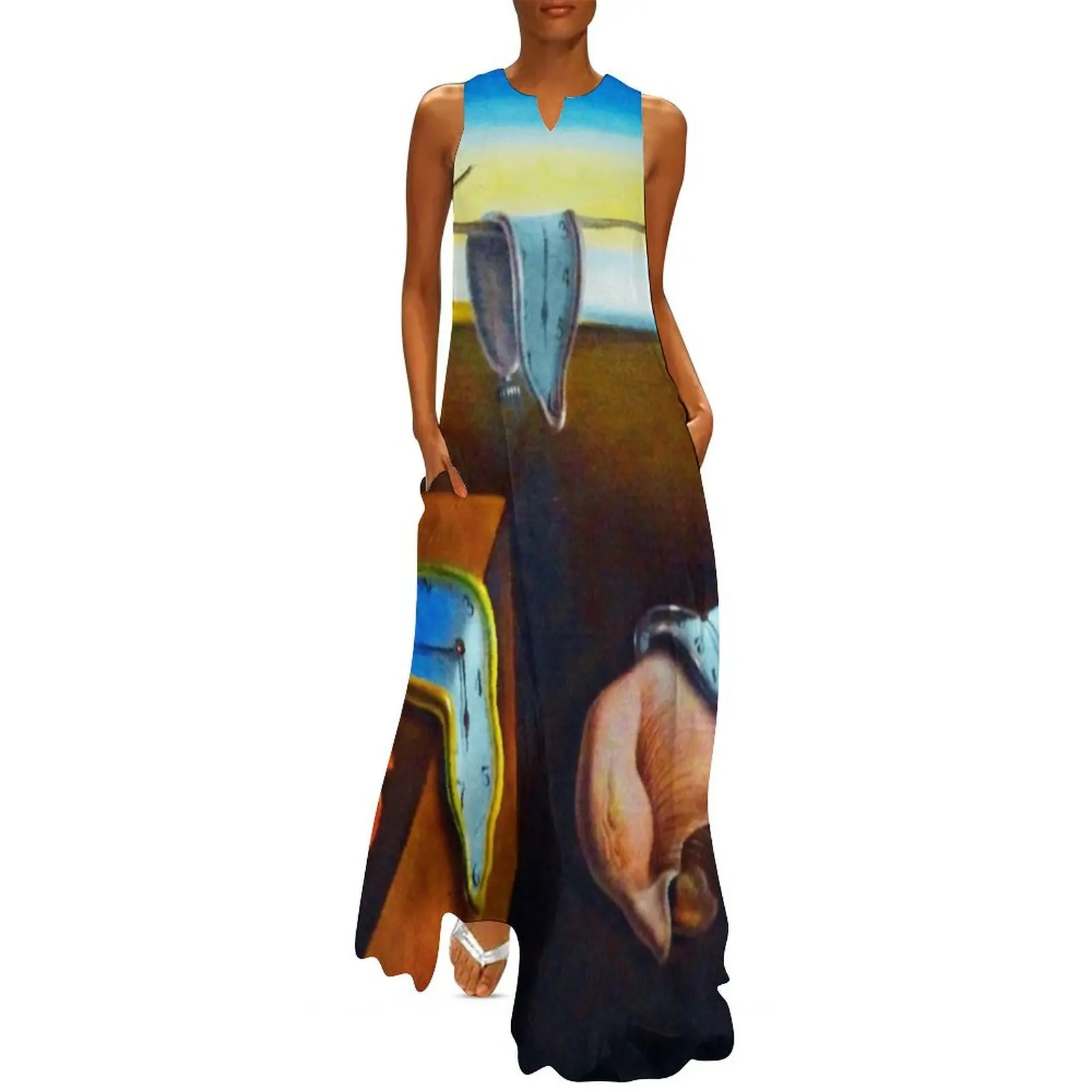 

Salvador Dali The Persistence Of Memory Long Dress Evening dresses womens dress