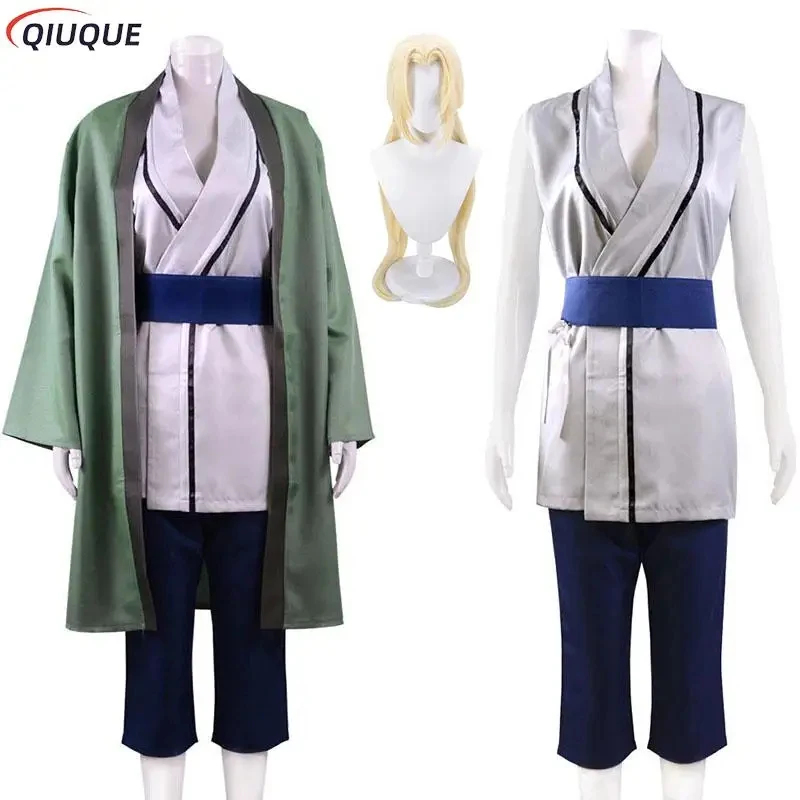 

❤2026★ Tsunade Cosplay Costume Wig Anime Cartoon Girls Women Kimono Christmas Halloween Carnival Suit❤