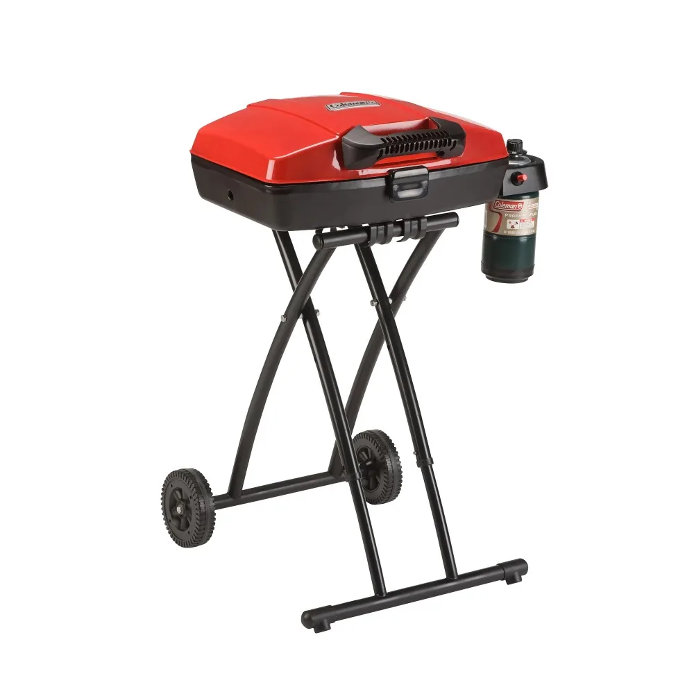 

Portable Sport Roadtrip Propane Grill，Wheeled stand for easy transport，11,000 BTU