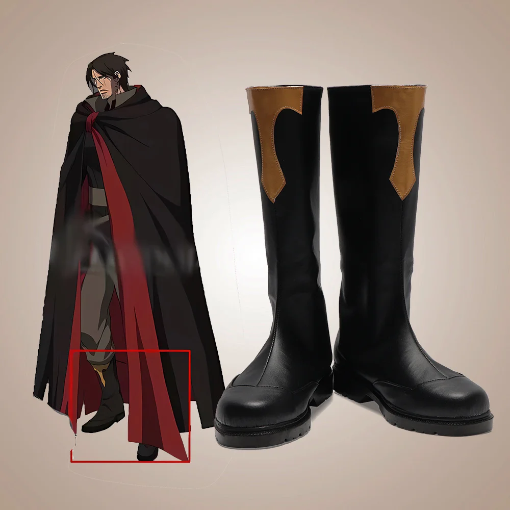 Anime Castlevania Trevor Belmont Scarpe Cosplay Stivali per la festa di carnevale di Halloween Natale Personalizza