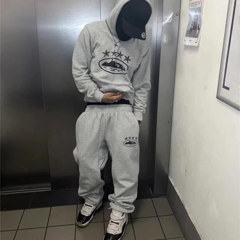 

High Quali American Street Sle Hoodie Sweatirt Cotton Autumn Winter Outerwear Casual Sportswear for Couples