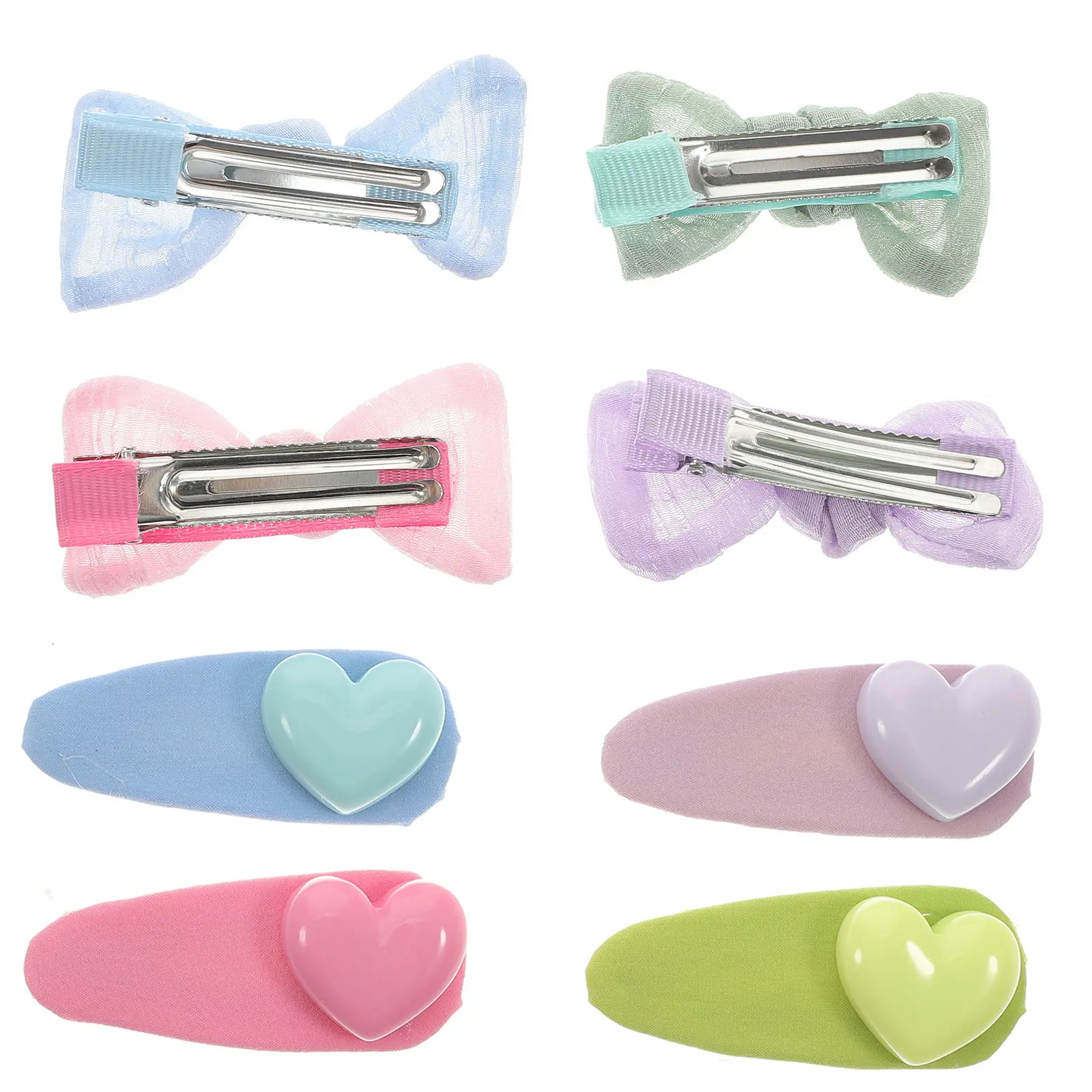 

8Pcs Candy Color Hair Clips Adorable Kids Hairpins Non Slip Hair Accessories for Girls Party Cosplay Christmas Dance Performance