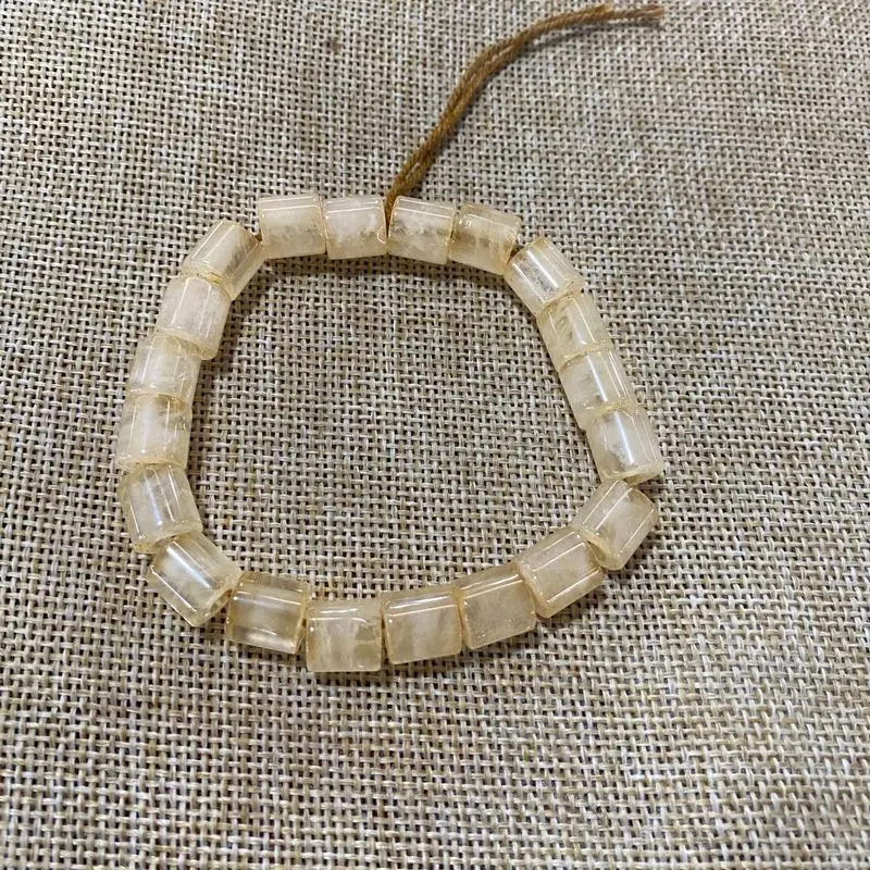 Imitation Of Ming Dynasty Antique Bracelet, Bead String, Ancient , Old Beads, White Necklac