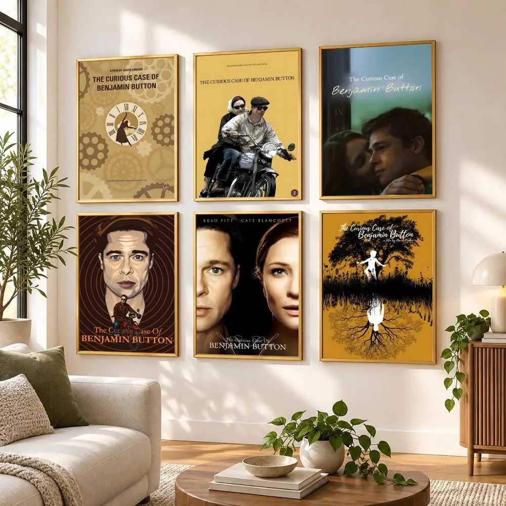Movie The Curious Case Of Benjamin Button Poster HD art sticky wall waterproof home living room bedroom bar aesthetic decoration