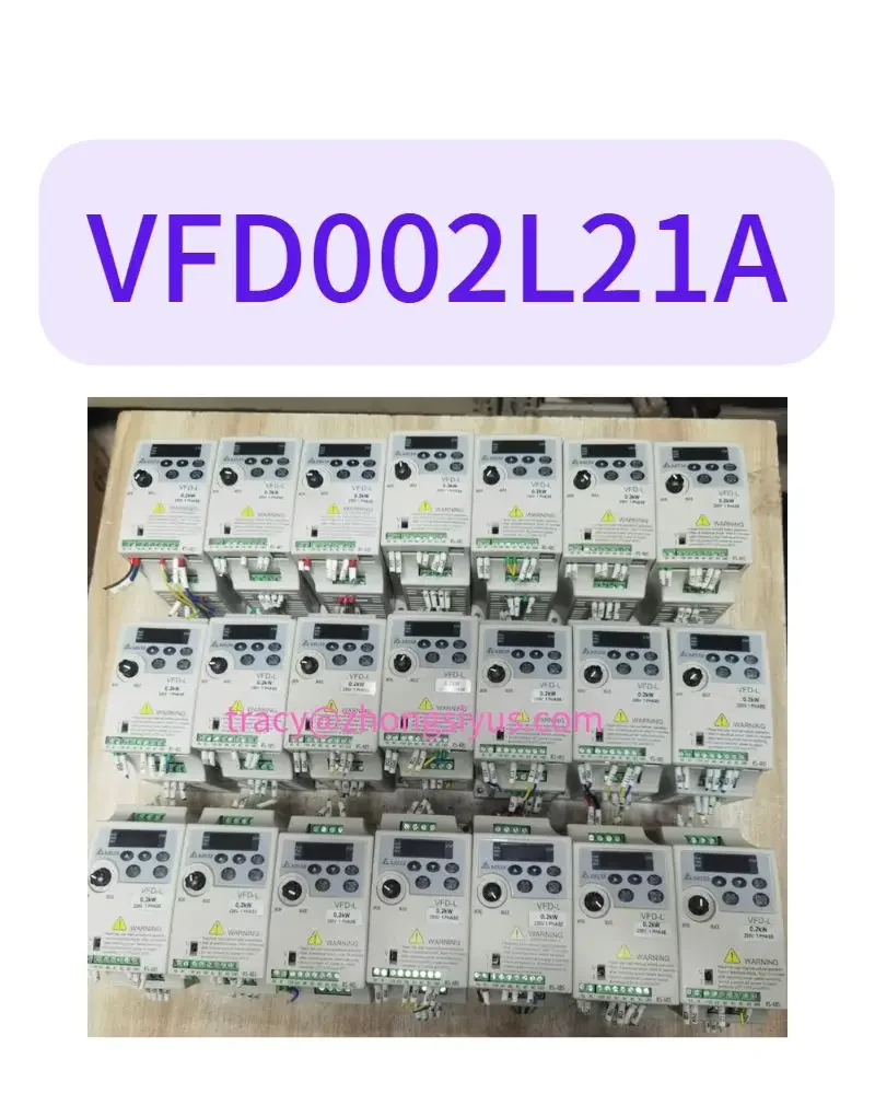 

Used inverter VFD002L21A test OK