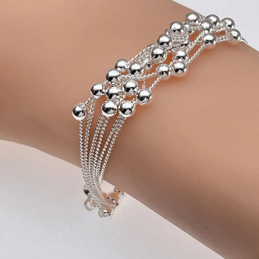 جديد متعدد الطبقات الكفة الأساور للنساء الفولاذ المقاوم للصدأ مطرز الذهب مطلي جولة معصمه النساء أساور سحر المجوهرات هدية #4