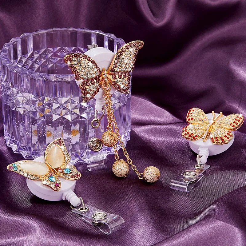 3 шт., значок-бабочка