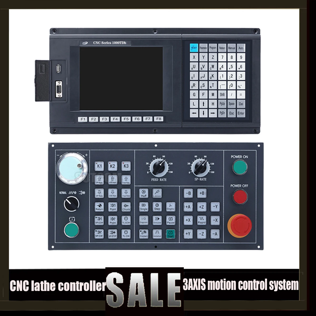 3 Axis Cnc Controller Szgh-cnc1000tdc/tdb C/e New Panel For Lathes And Lathes With G Code Servo Stepper With Usb Motion Control