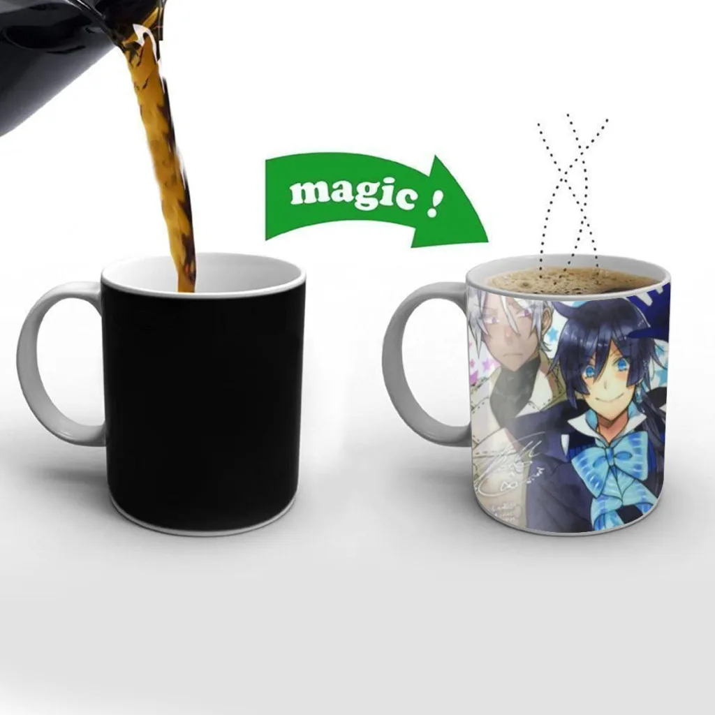 The Case Study of Vanitas Anime Movie Free shipping Mug Changing Color Ceramic Coffee Mugs Magic Tea Cup Best Gift