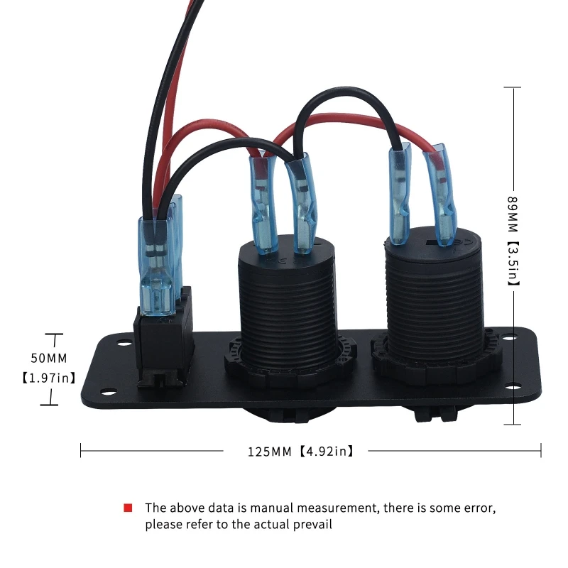 Dropship 3 in 1 Cigarette Socket Quick 12 USB Outlet Panel Prewired