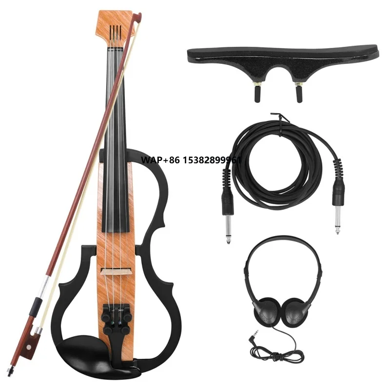 

High Quality Professional Silent Electroacoustic Violin Carbon Fiber Design Comes with Case Ideal for Adult Players