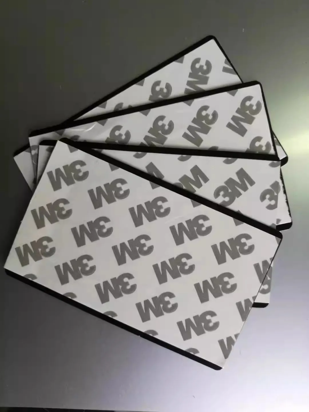 Aluminium Name card with 3M sticker for Laser Engraving Sign Nameplate Laser Marking 100pcs 86*54mm 0.45mm