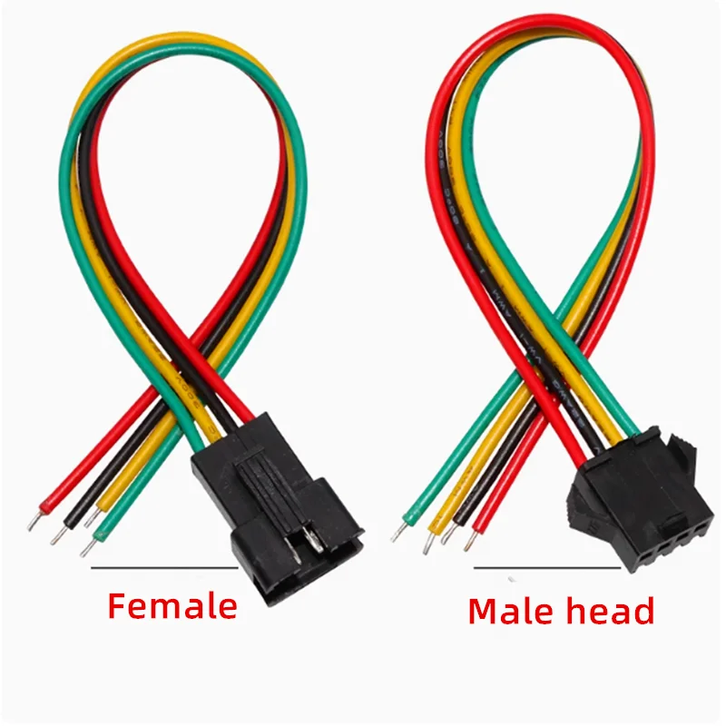 2 paar SM2.54mm zwarte stekker antenne plug connector terminal lijn pin verbindingslijn docking mannelijke en vrouwelijke kop kabelboom