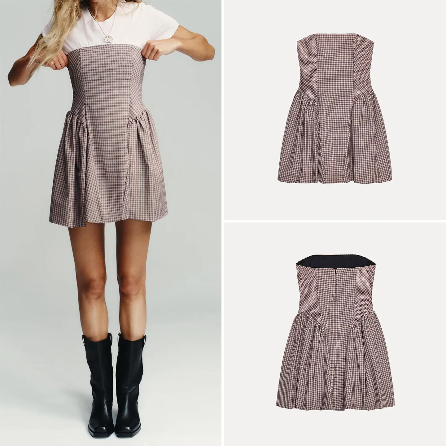 ファイオナブル チェック柄 ドクター 女性用 スリム 夏 秋 カジュアル オルト ラップ ドクター Z ブランド レディース ドクター