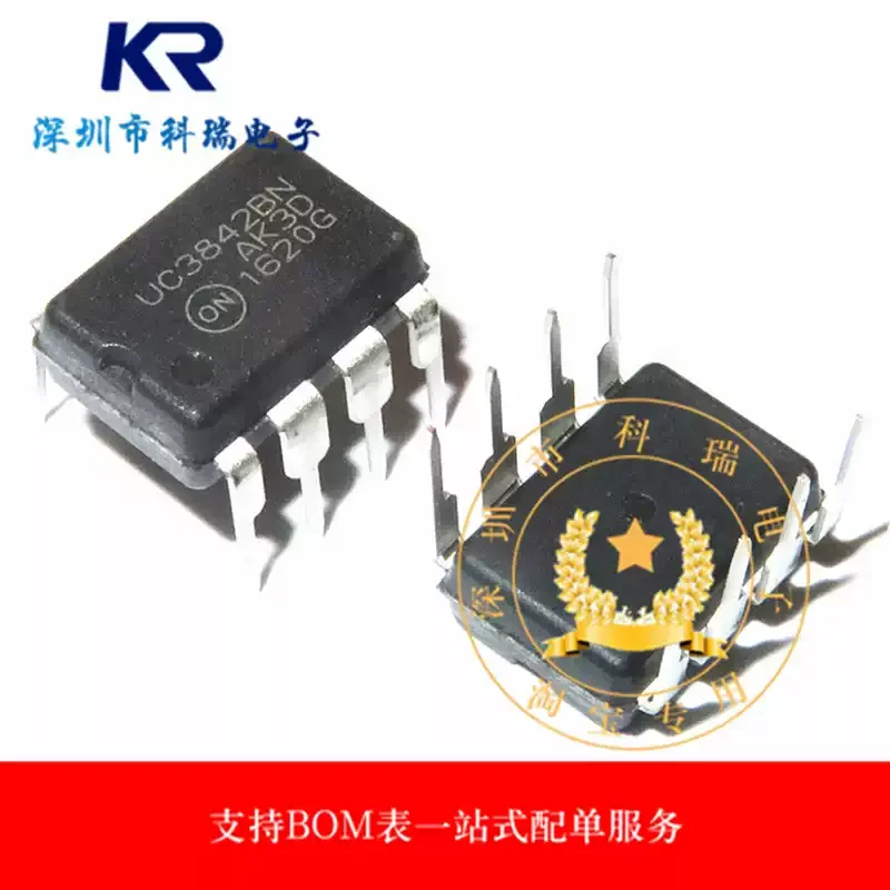 10-100PCS ON imported original UC3842BNG high-performance current mode controller UC3842BN DIP-8