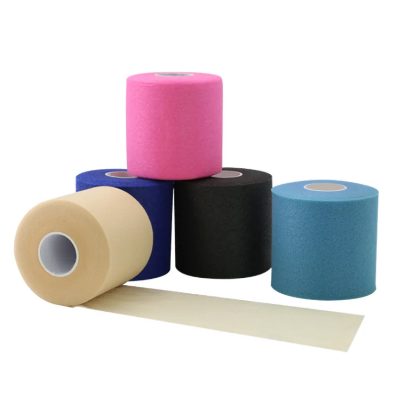 Foam Cotton Skin Film Self-Adhesive Elastic Bandage Elbow Knee Skin Mask Film Foam Underwrap Sports Pre-Wrap for Athletic Tape