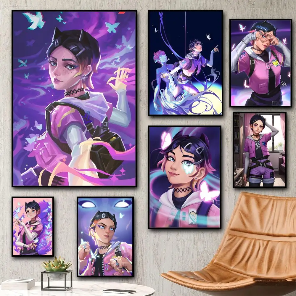 Clove Valorant Poster HD art sticky wall waterproof home liv