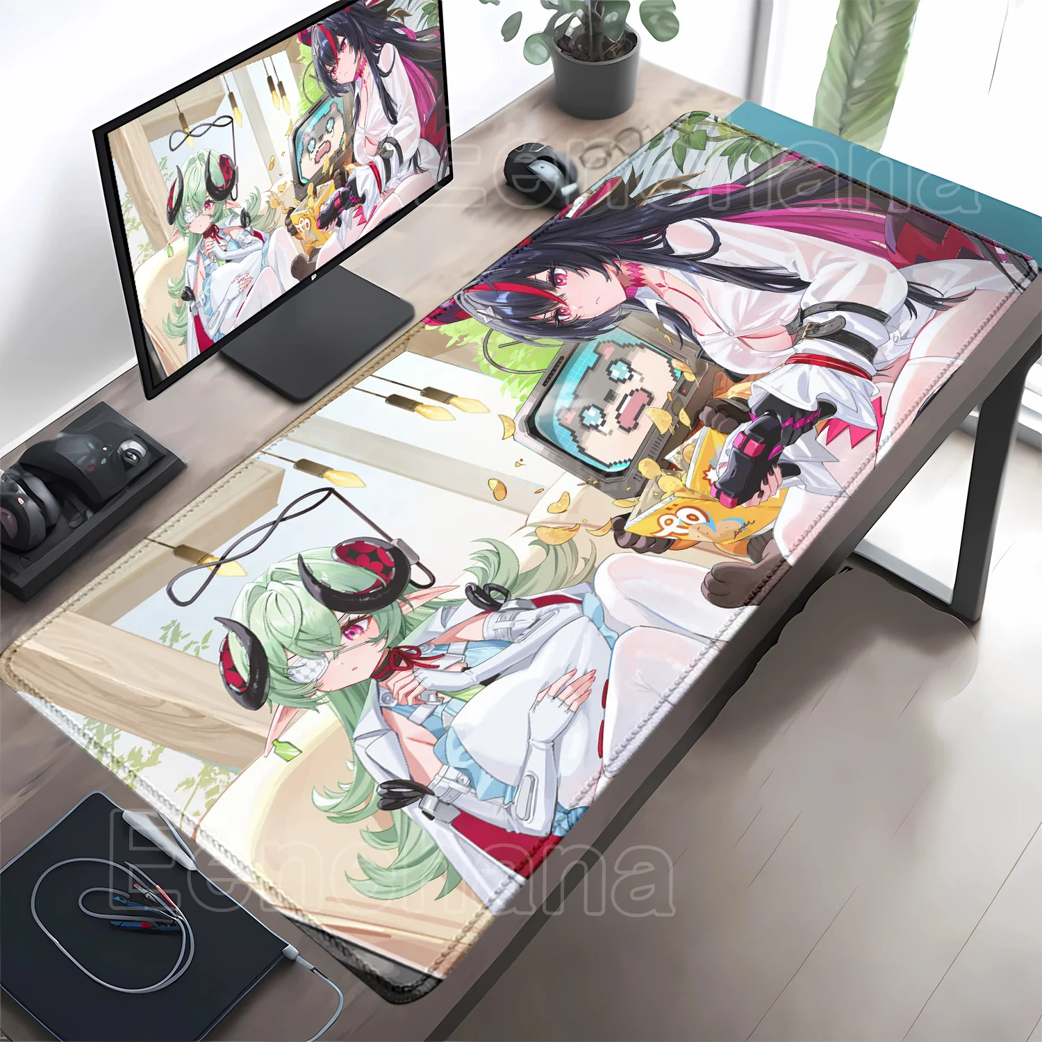 NTE Shinku Mouse Pad Neverness To Everness Anime Cute Girl Gaming Keyboard HD Printing Mousepad PC Office Overlock XXL Desk Mat