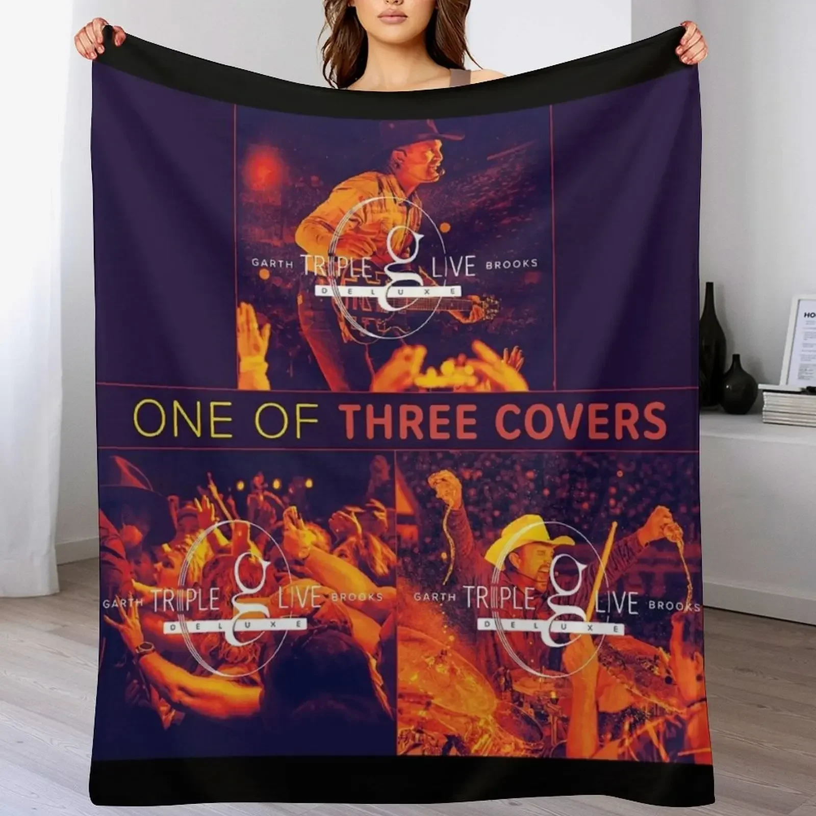 Garth Brooks Triple Live Deluxe Throw Blanket Weighted for winter Blankets