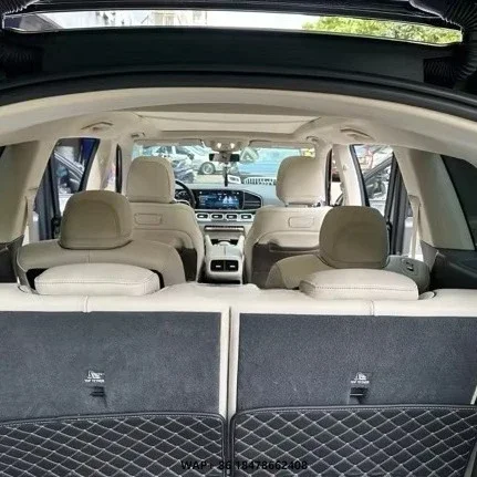 Full-Car Seat Covers Replacement for  AMGGLE63 -- Pearl Silver Gray with Beige(Six-seater)