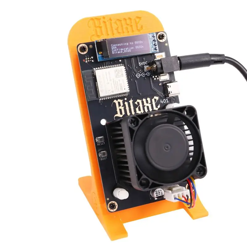 Bitaxesupra 401 Solo Miner Bitaxe 700-800Gh/S 13W BM1368 puce ASIC de Antminer S21 Bitcoin BTC Miner avec support prise britannique