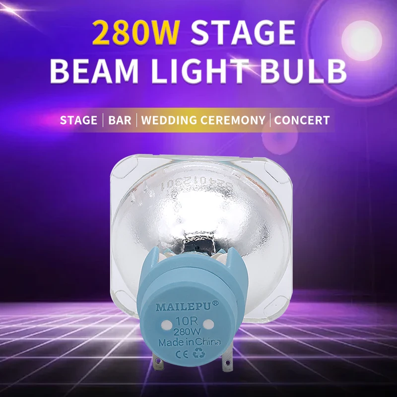 Mailepu 10R Mobile Beam Light bulb, 280W Stage Spotlight, 280W