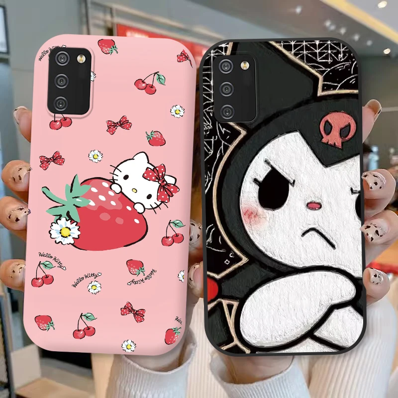 For Samsung Galaxy A02S M02S Phone Case My Melody Kuromi Capa Shell Cute Cartoon Soft Silicone Fundas For Samsung A 02s Coque