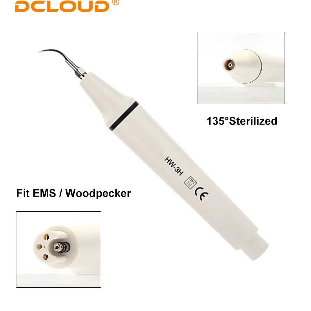 Dentystyczny ultradźwiękowy skaler rękojeść Odłączana dioda LED Ligh HW-3H HW-5L Fit WOODPECKER / EMS Scaling Tips Wybielanie zębów Sterylizowane