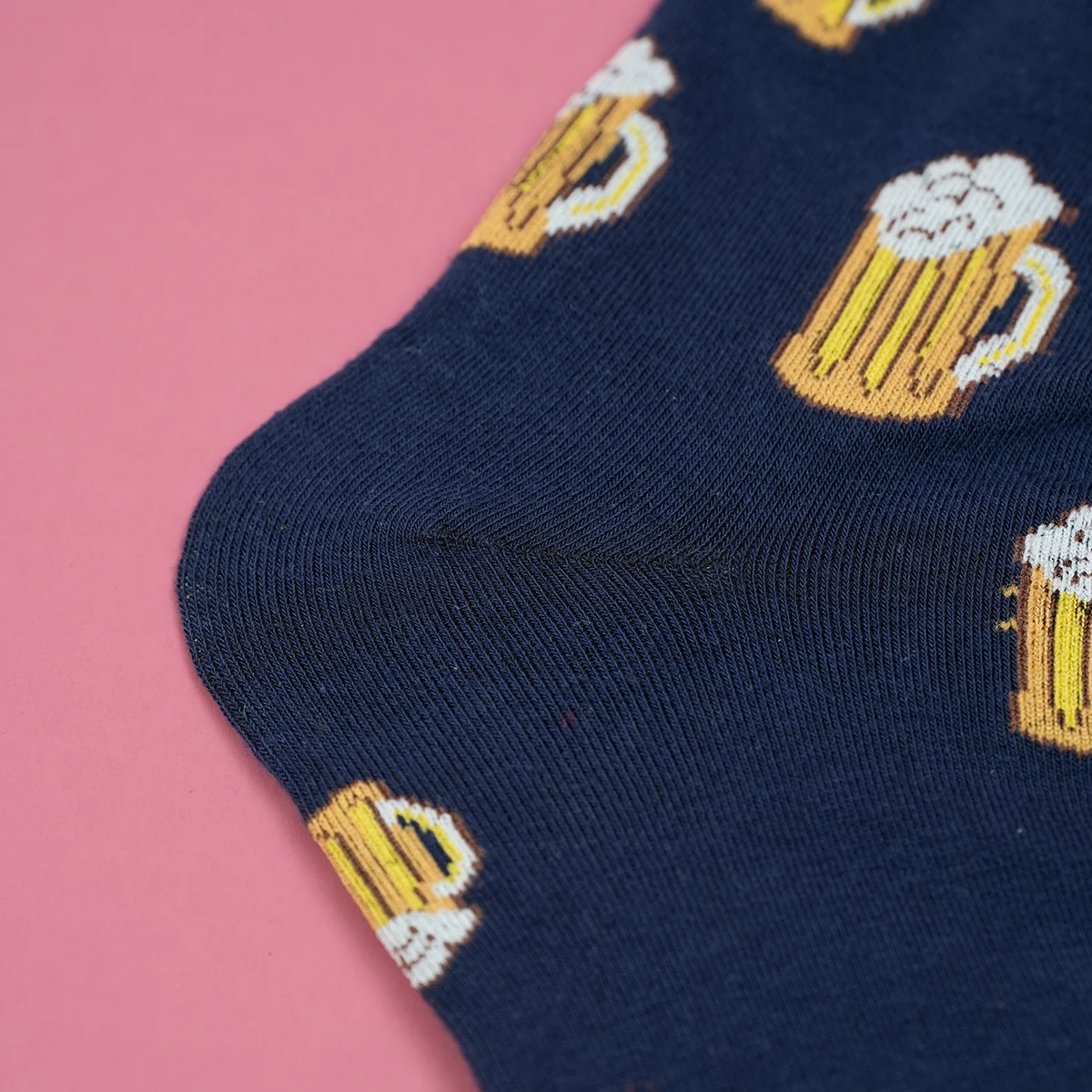 Chaussettes mi-mollet entièrement imprimées pour hommes, bière mousseuse de Rotterdam, tendance, créatives, trempées dans toutes les saisons, 1 paire