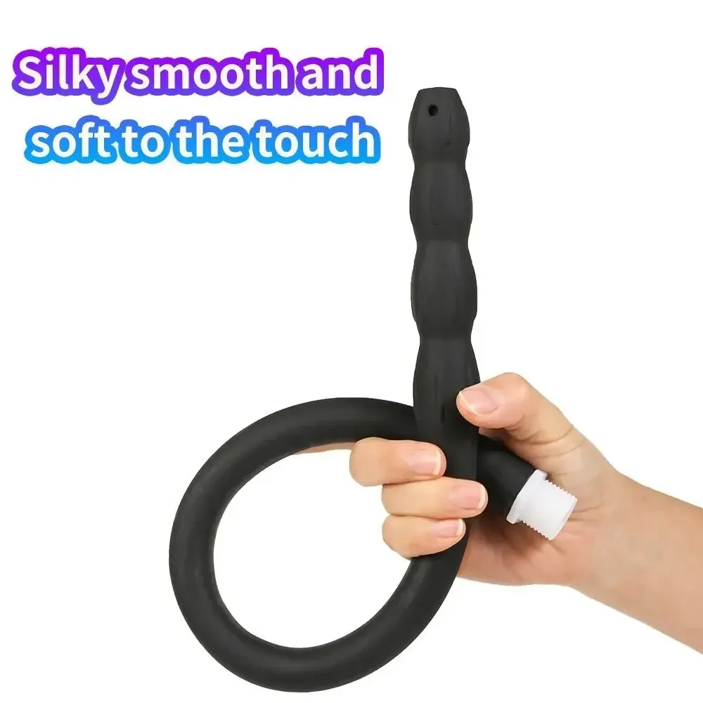 Extra Long Anal Cleaner Sex Toys Sex Machine Soft Silicone Sexes Accessoires Male Female Gay Lesbian Posterior Expansion Device