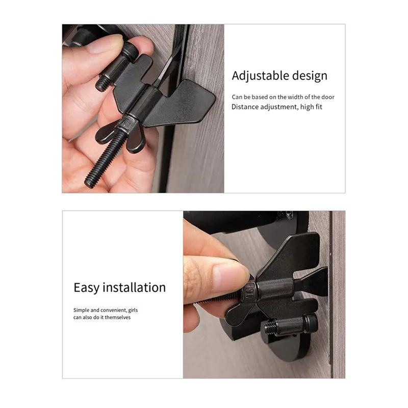 毎日のドアロックドアストッパーステンレス鋼ドアロック旅行者安全ドアストッパー家庭用アパート寮