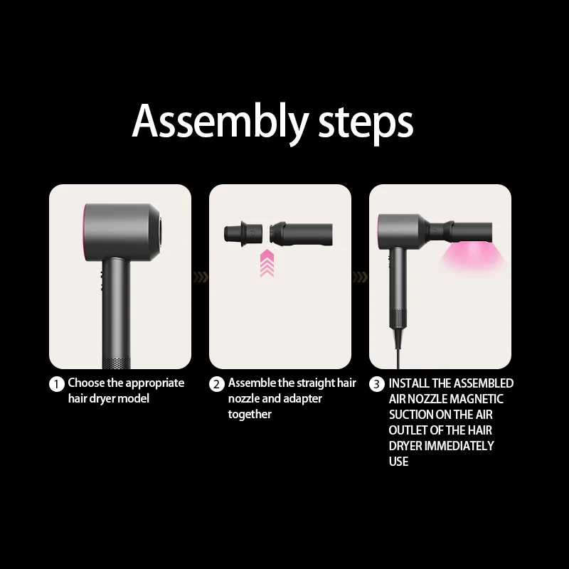 Styling Plate Clip Straightening Tool Nozzle Universal Hair Straightener Attachment For Airwrap HS01 HS05 HS08 Curling Iron