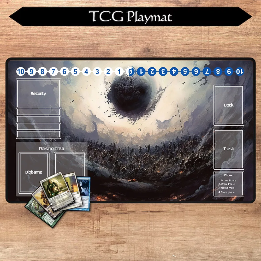 Magic Damnation MTG TCG Gaming Mouse Pad Large Card Game Playmat Custom Rubber Bottom