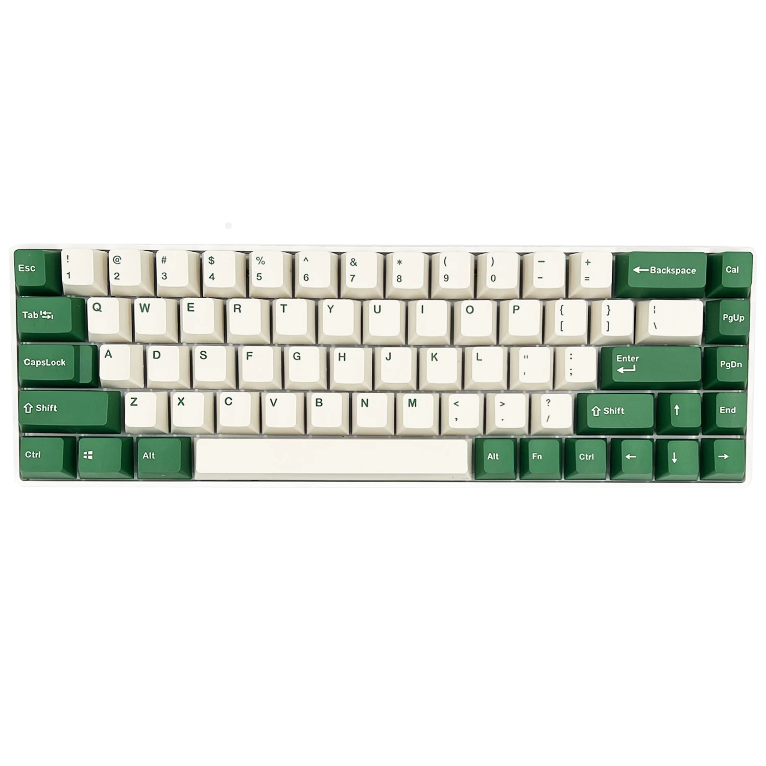 Imagem -02 - Tampão Mecânico do Teclado do Perfil do Oem do Material do Verde de Duas Cores do Queijo de 123 Chaves Pbt Compatível com 61 68 87 104 Etc.