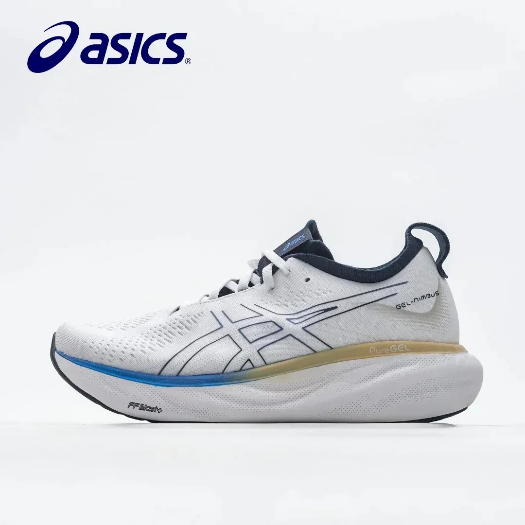 

Мужские кроссовки Asics Nimbus 25, дышащие кроссовки унисекс с низким верхом, черные