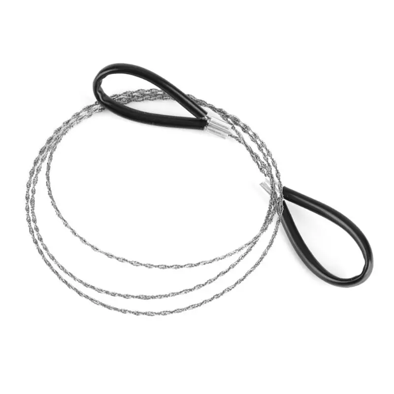 Wire Saw Scroll para Emergência ao Ar Livre, Steel Metal, Chain Saw Manual, Travel Tool, Drop Ship