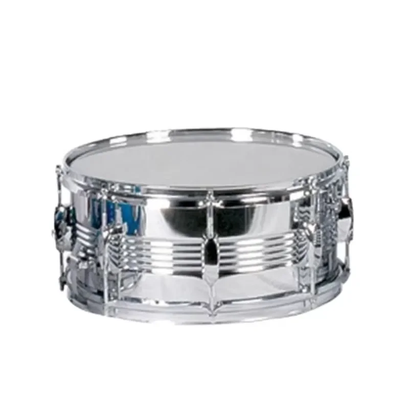 Professional 14 Inch Stainless Steel Snare Drum High Tension Chrome Hardware Musical Percussion Instrument for Stage