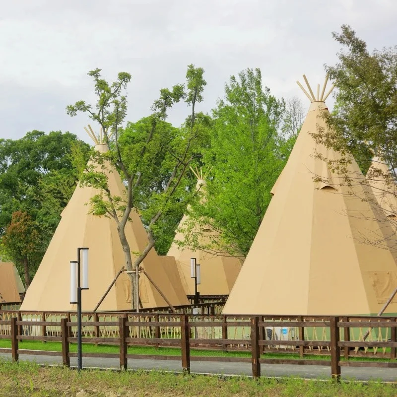 Outdoor Camping And Glamping - Tenda de luxo tipo tipi para