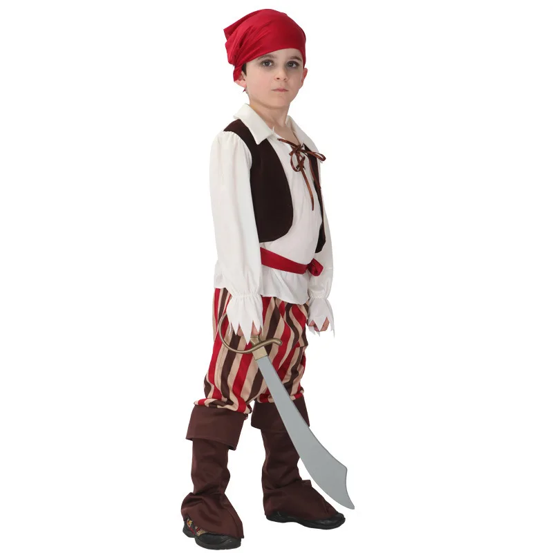 Kids Pirate Costume Fantasia Infantil Cosplay Clothing Boy Girl Halloween Costumes Children Birthday Carnival Party Fancy Dress