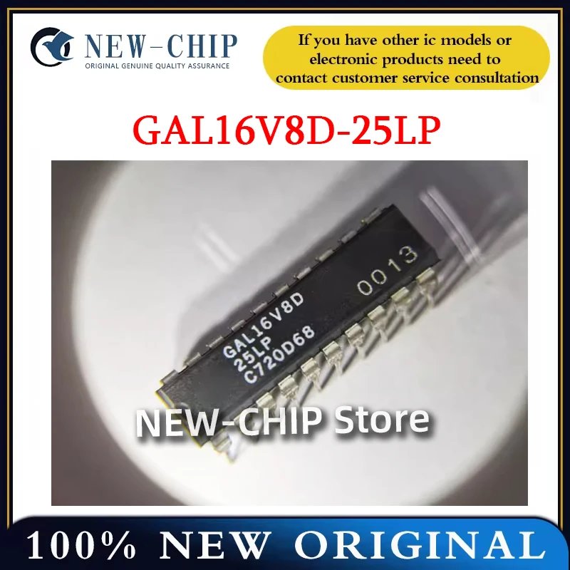 5PCS-50PCS/LOT  GAL16V8D-25LP  DIP20  Programmable logic device   New Original GAL16V8D