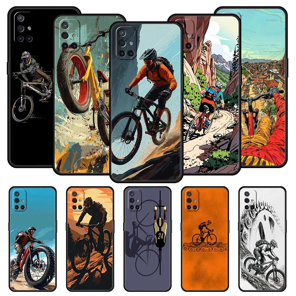 Phone Case For Oneplus 13R 12R 10R 13 12 11 10T Nord N100 N10 Z N30 CE 3 2 2T Pro Lite 5G Soft TPU Cover Autumu Bike Cycling Bag