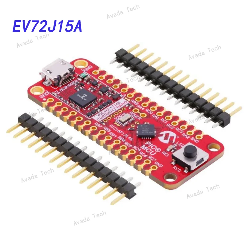 

Avada Tech EV72J15A PIC / DSPIC PIC16F17146 Curiosity Nano Evaluation Kit