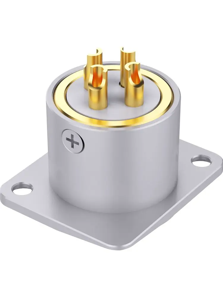 Monosaudio XLR-Buchsen-Chassis, vergoldete Steckerbuchse aus reinem Kupfer für Schalttafelmontage, PTFE-Isolierungssteckdose für Mixer, Verstärker, Mikrofon sprechen – Detail 6