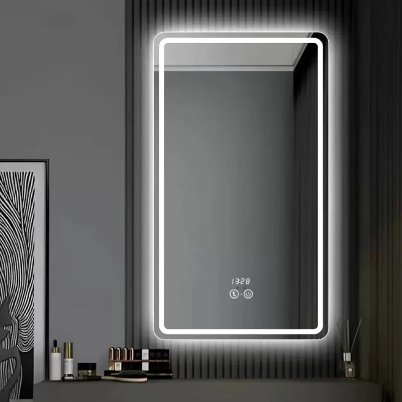 

Bathroom Luminous Makeup Wall-mounted Mirror Clear Anti-fog Bathroom Light Mirror Vanity Multifunctional Smart Mirror Led
