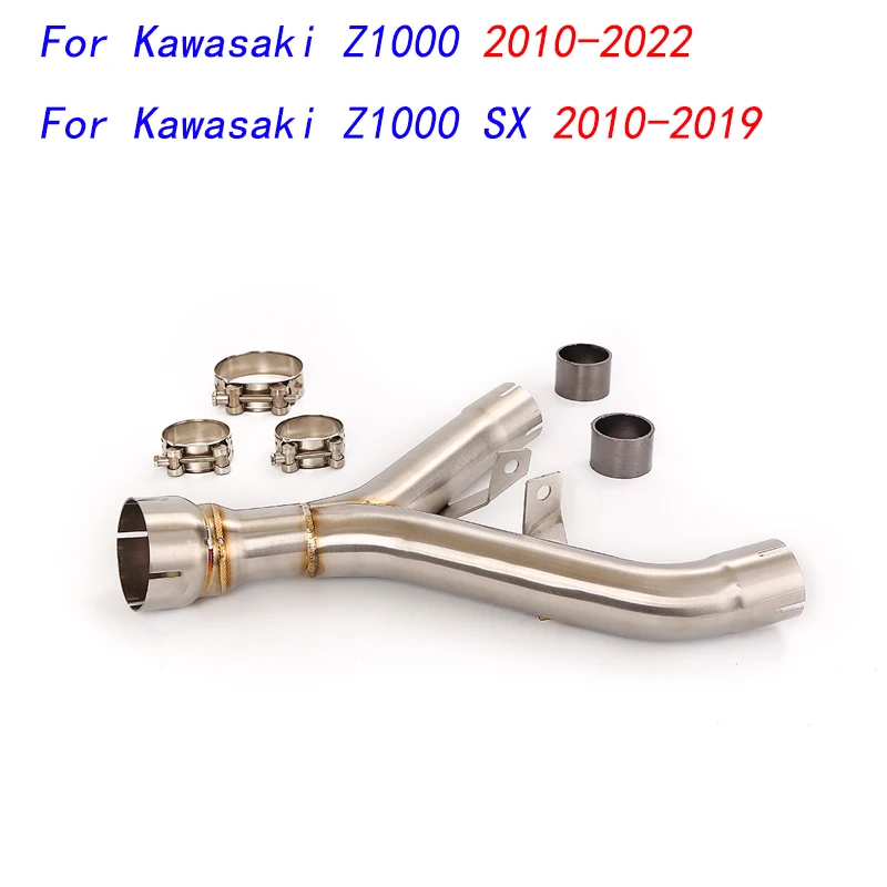 

For Kawasaki Z1000 SX 2010-2019 Motorcycle Exhaust Middle Connect Tube Mid Link Pipe Stainless Steel